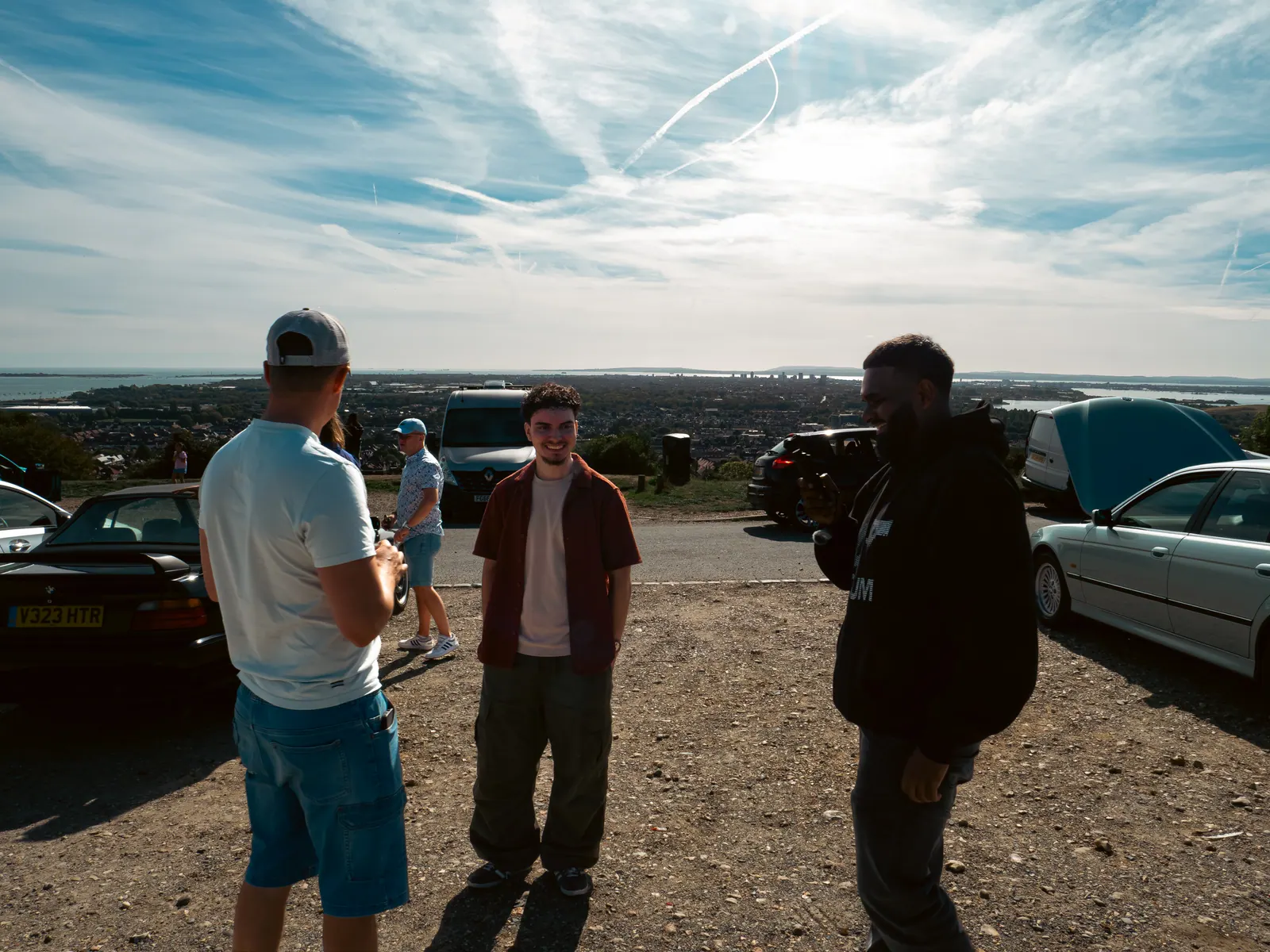 Hanging out under streaked cloud at the viewpoint