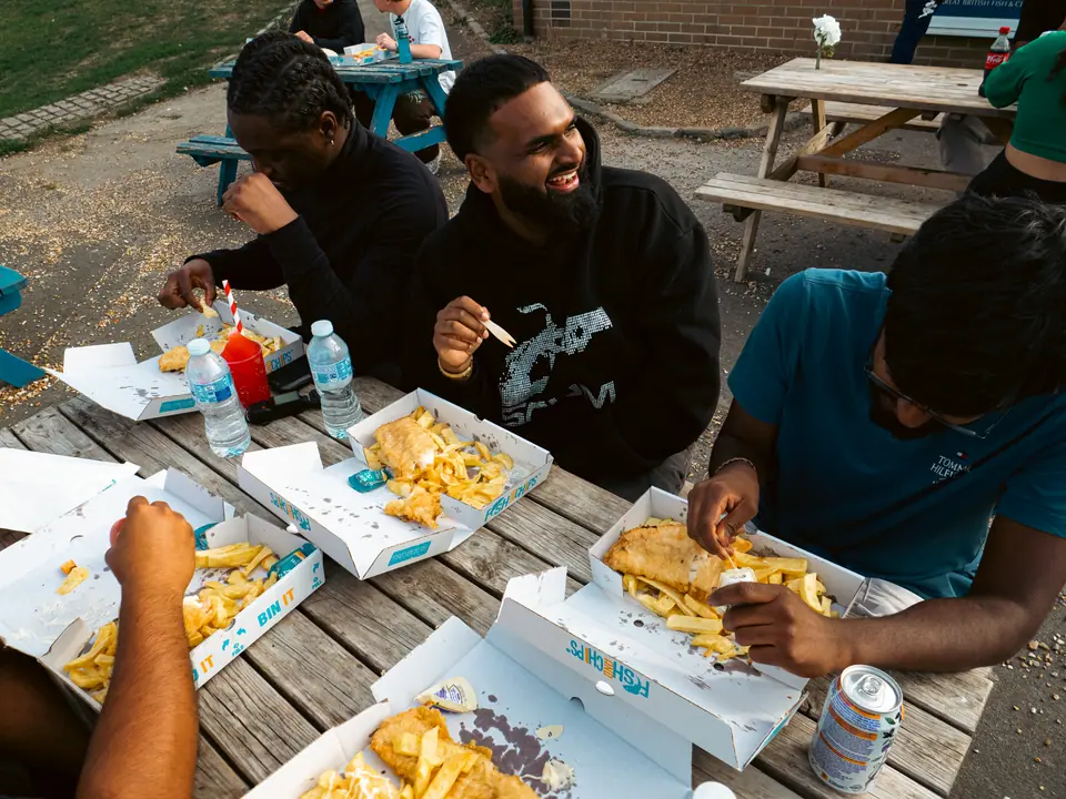Chips, ketchup and conversation