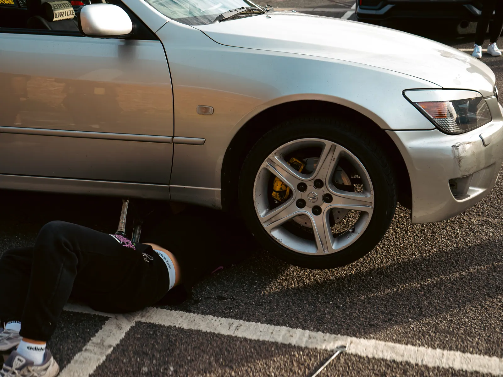 Still under the silver Lexus IS