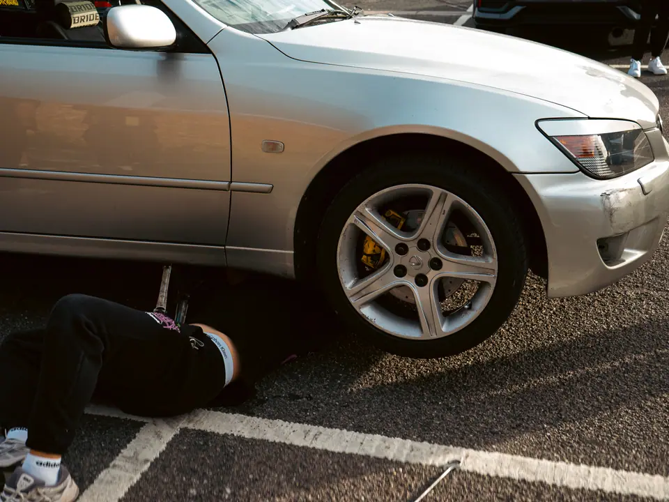 Still under the silver Lexus IS