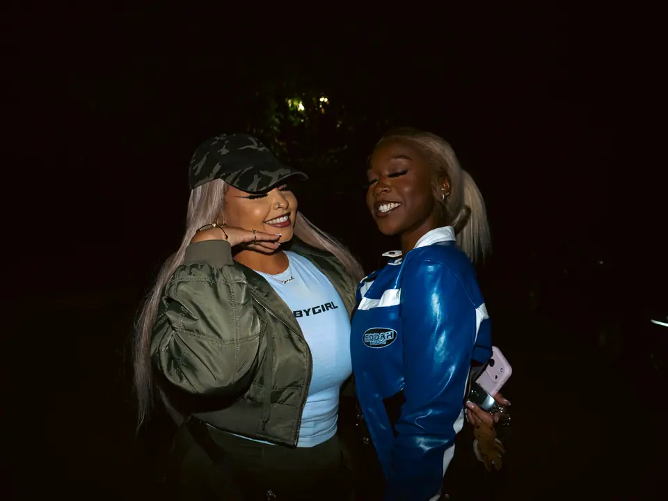 Posing at the end of the night